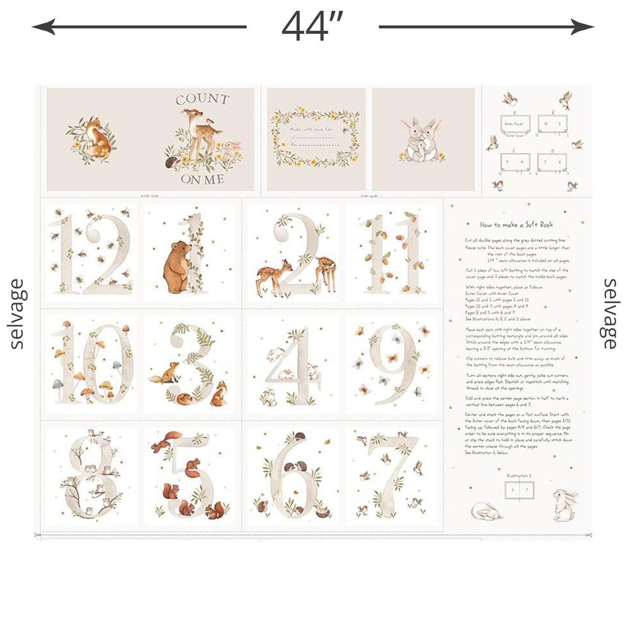 Book Panel in White (pstella-dns3311 white) | Count On Me | Nina Stajner | Dear Stella